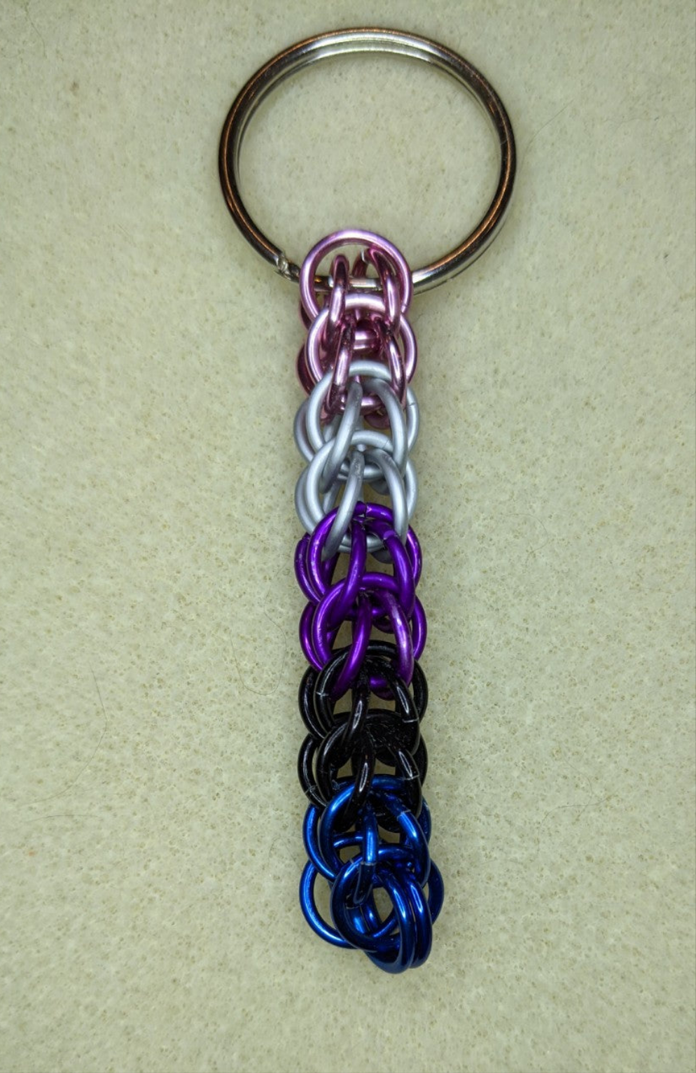 Handmade Pride Chainmail Keychains