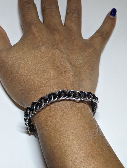 Viper weave chainmail bracelet