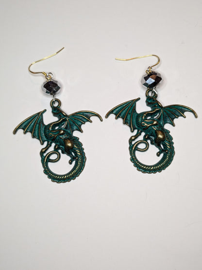 Dragon Dangle Earrings