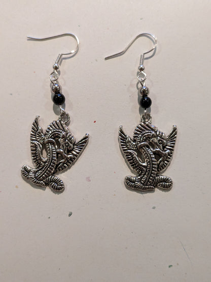 Dragon Dangle Earrings