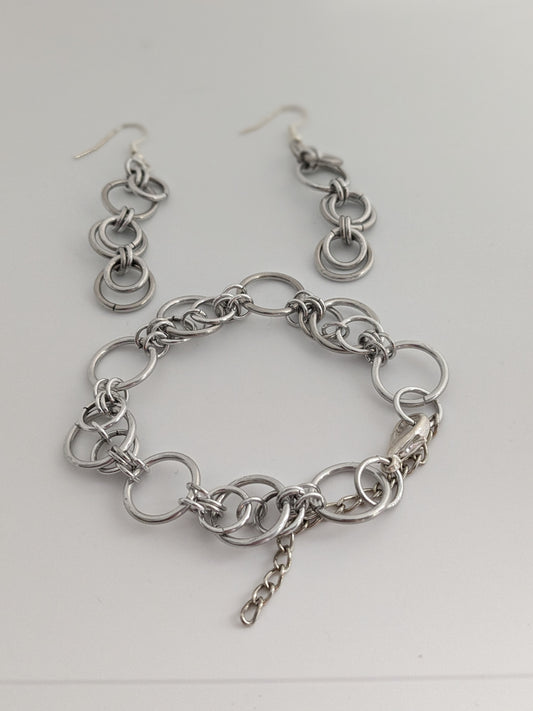 Moon Touched Chainmail Jewelry Set