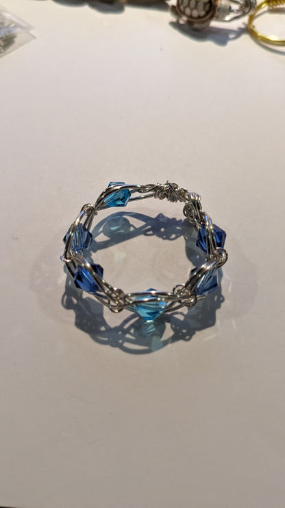 Wire Wrapped Beaded Ring