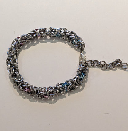 Byzantine Chainmail Pride Bracelets