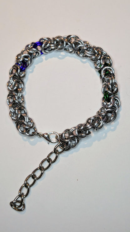 Byzantine Chainmail Pride Bracelets