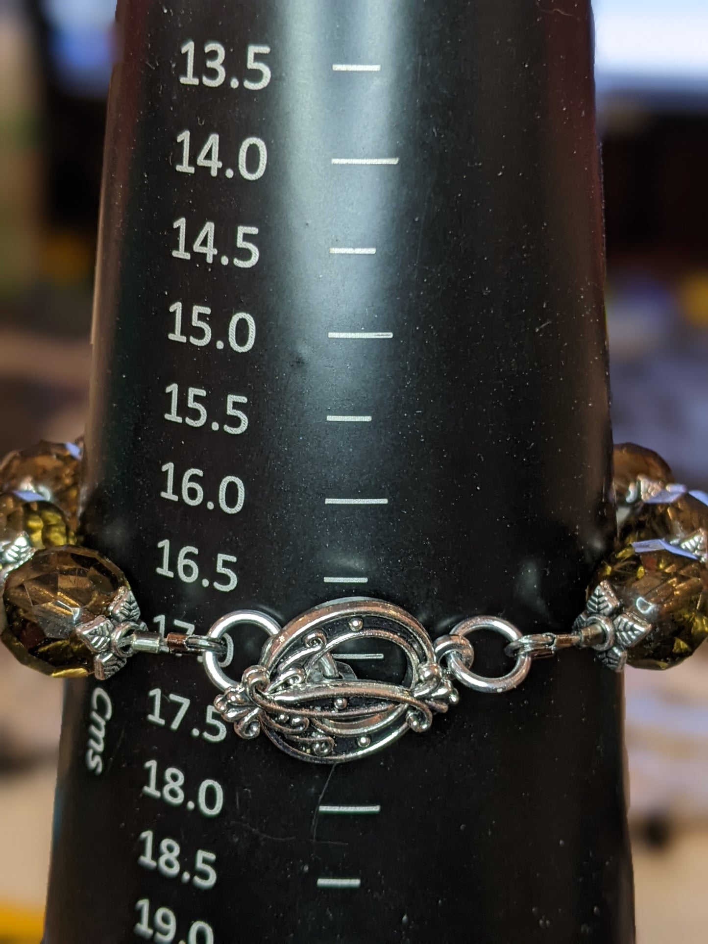Faceted Glass Beaded Bracelet