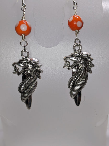 Fierce Dragon Head Earrings
