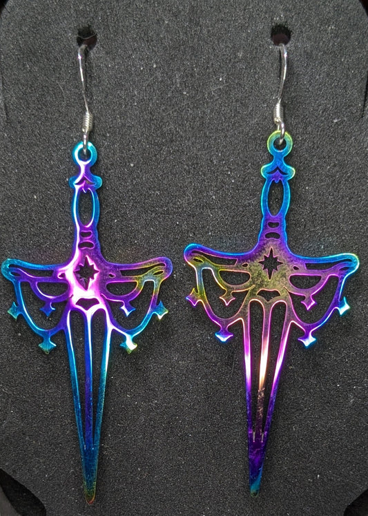 Fairy Sword Dangle Earrings