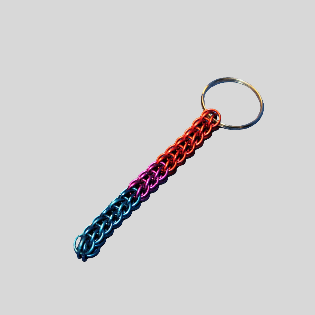 Handmade Pride Chainmail Keychains