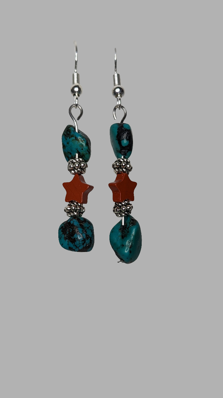 Peacock Gemstone Beaded Jewelry Set