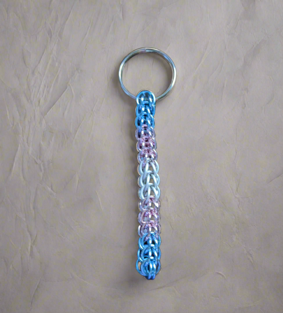 Handmade Pride Chainmail Keychains