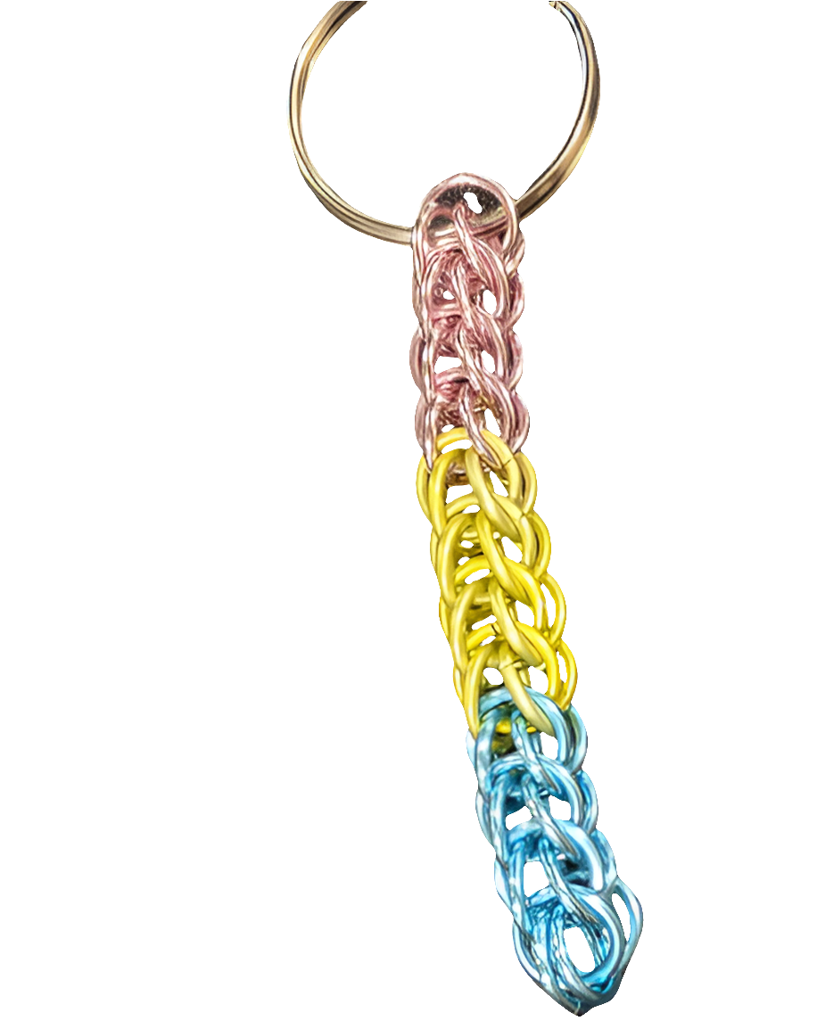 Handmade Pride Chainmail Keychains