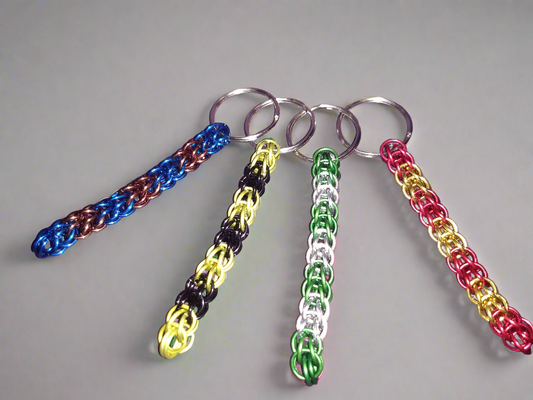 Colorful Chainmail Keychains