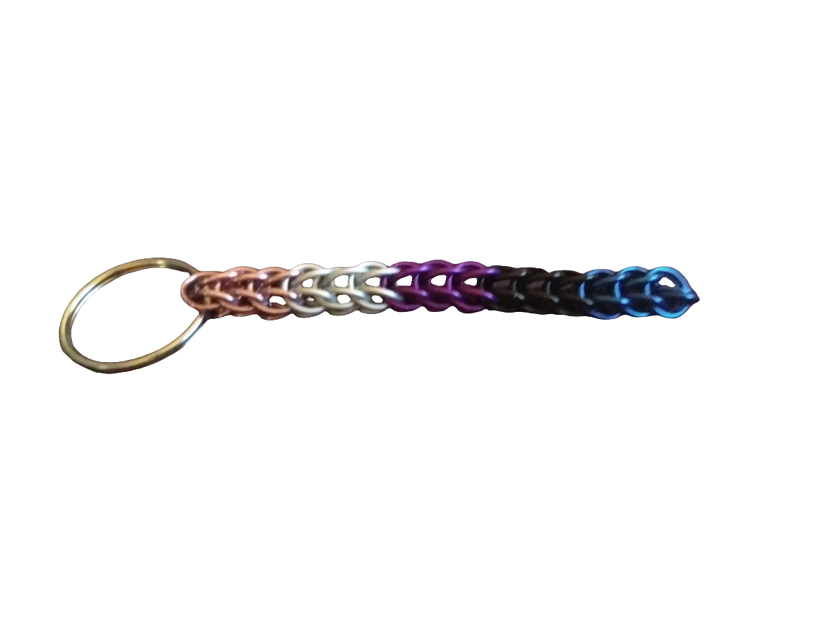 Handmade Pride Chainmail Keychains