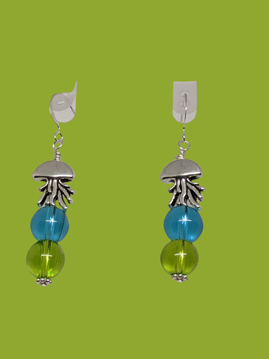 Jellyfish Beaded Earrings