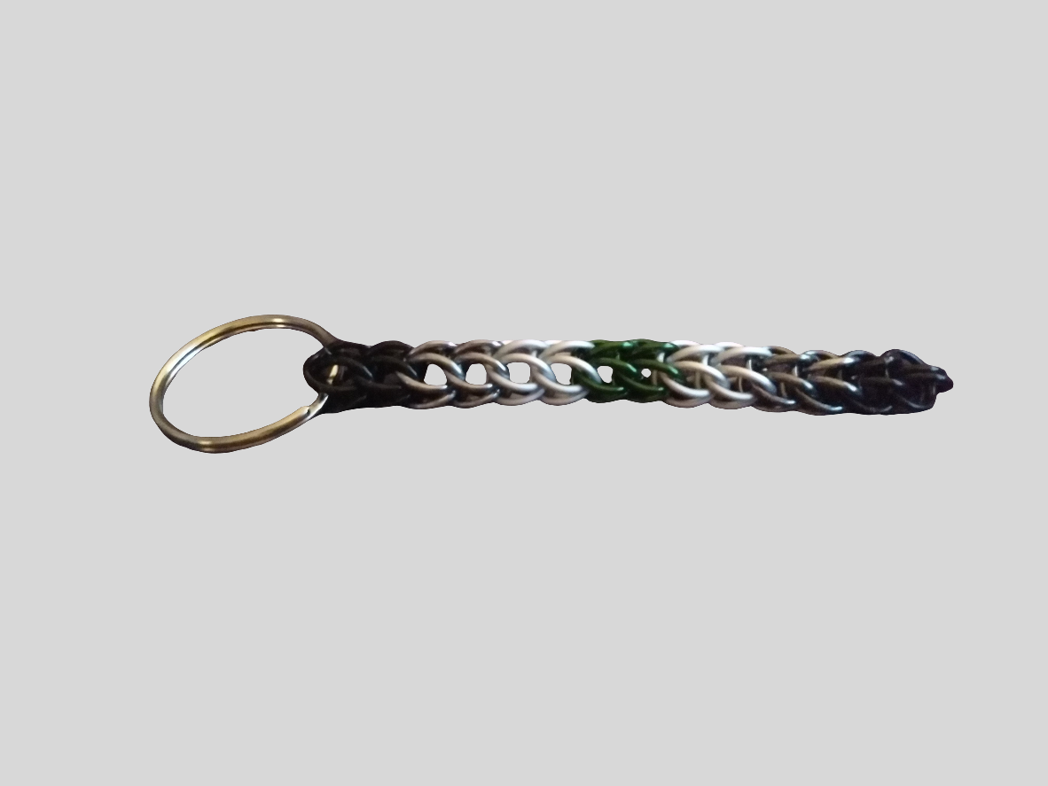 Handmade Pride Chainmail Keychains