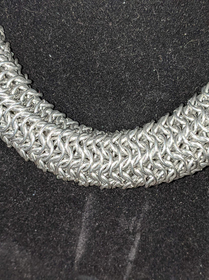 Chainmail Statement Necklace Chainmail Necklaces Dragon & Wolf Designs   
