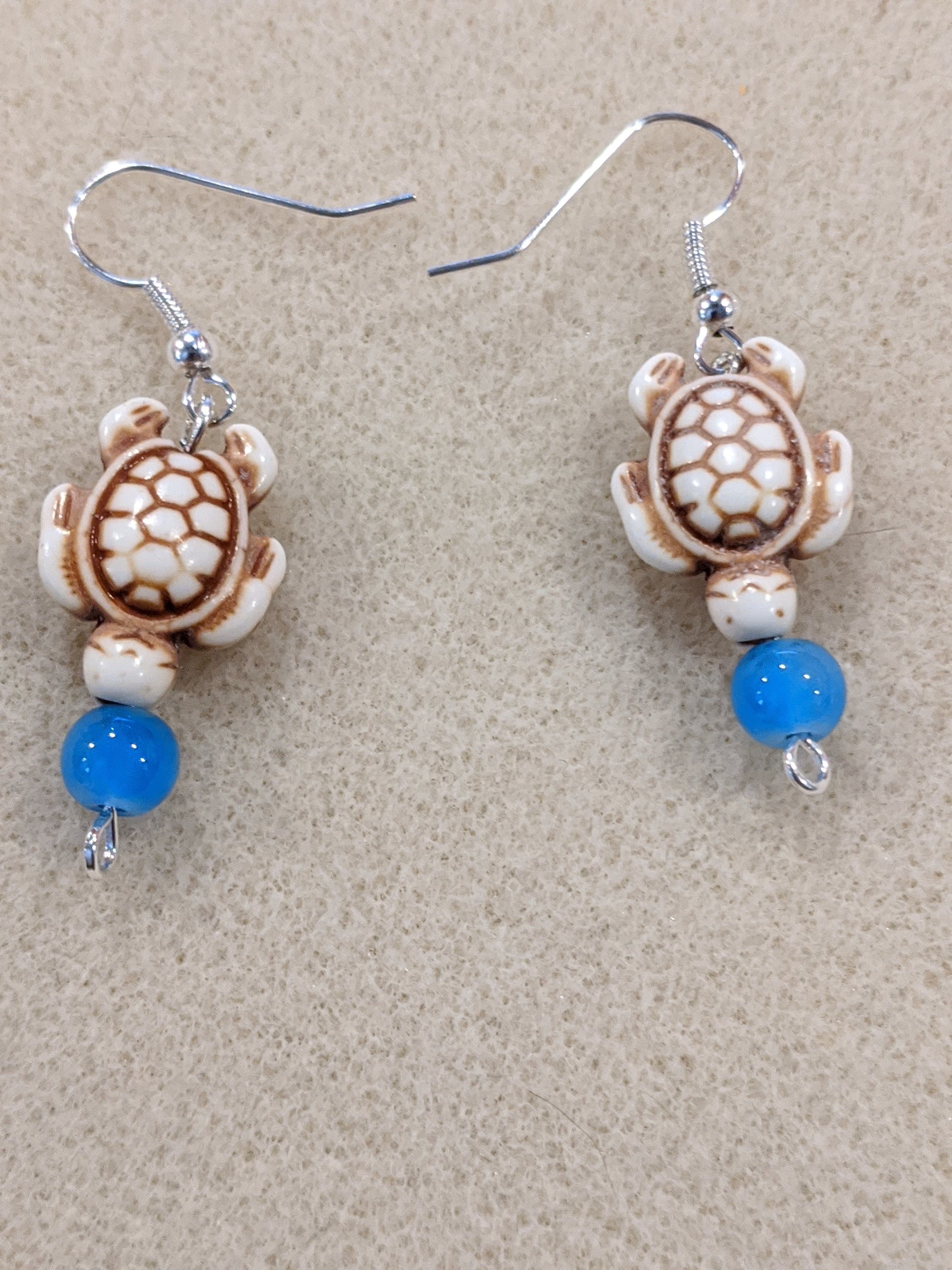 Turtle Turtle Beaded Earrings Dragon & Wolf Designs   