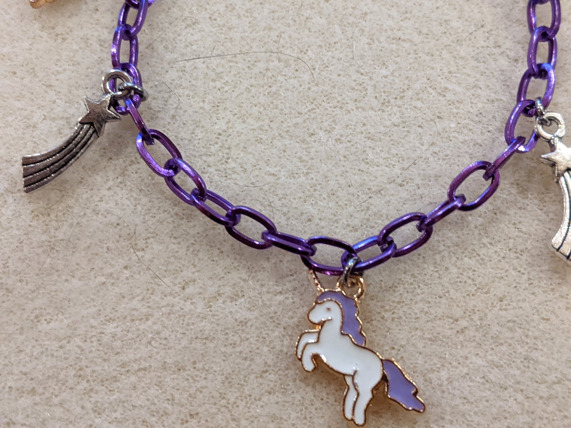 Magical Unicorn Charm Bracelet Charm Bracelets Dragon & Wolf Designs   