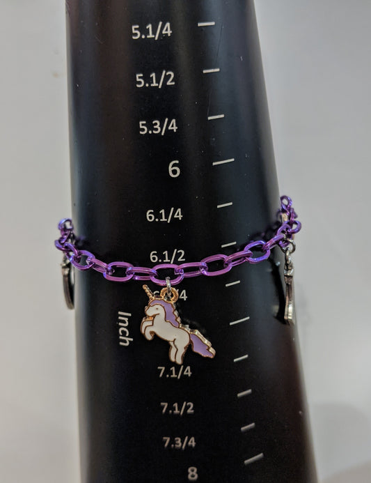 Magical Unicorn Charm Bracelet Charm Bracelets Dragon & Wolf Designs   