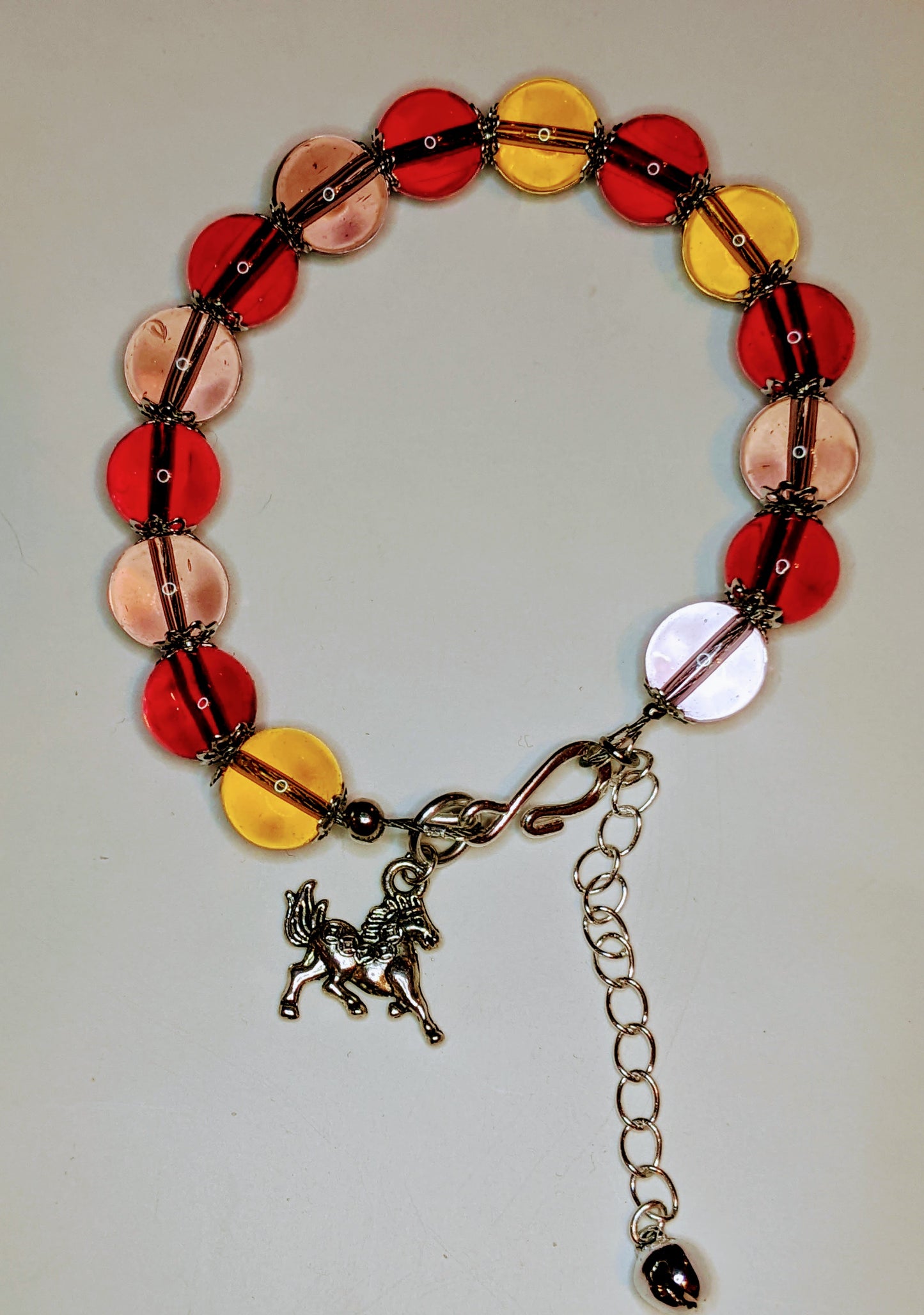 Beaded Bracelet with Horse Charm Beaded Bracelets Dragon & Wolf Designs   