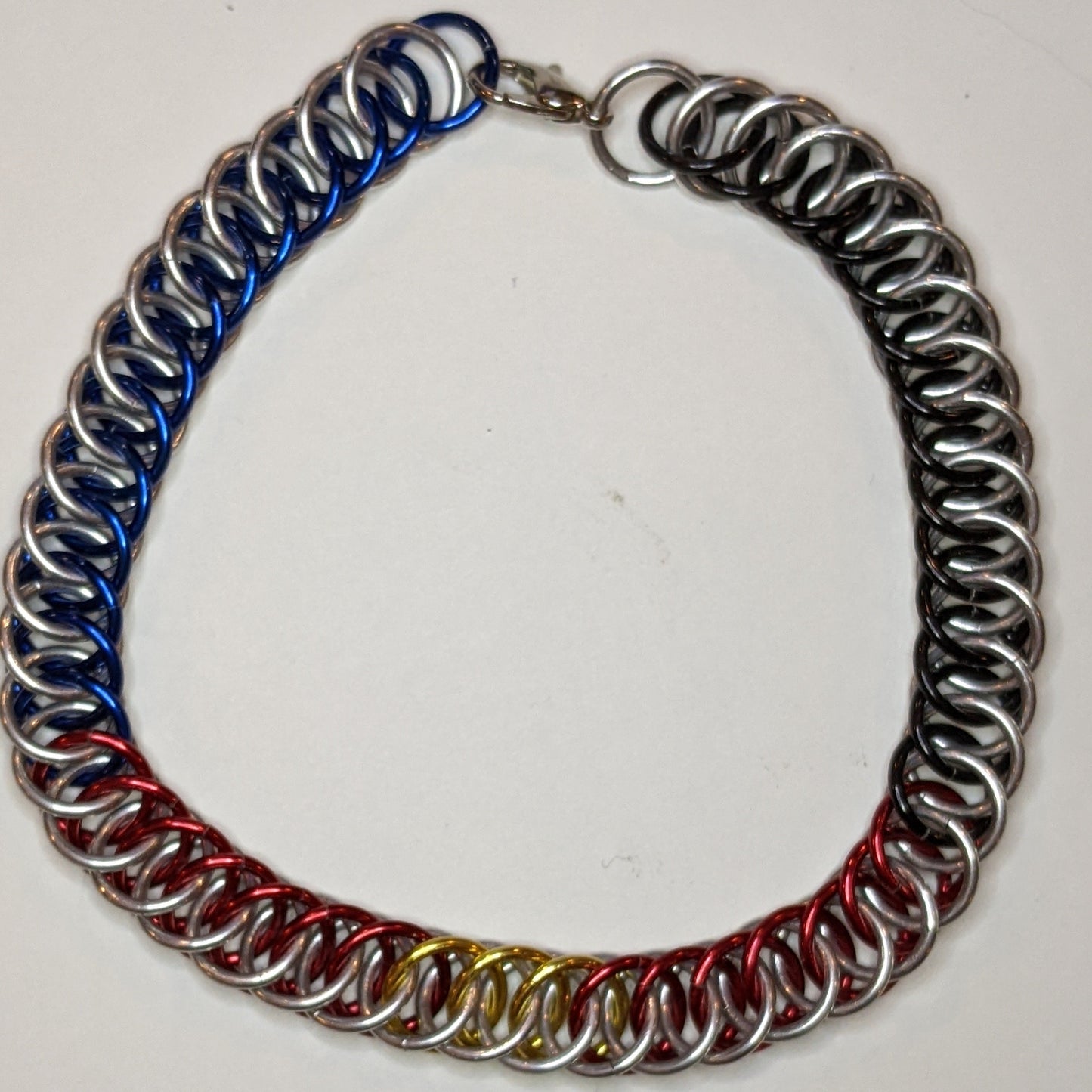 Pride  Chainmail Bracelets Chainmail Bracelets Dragon & Wolf Designs Polyamory  
