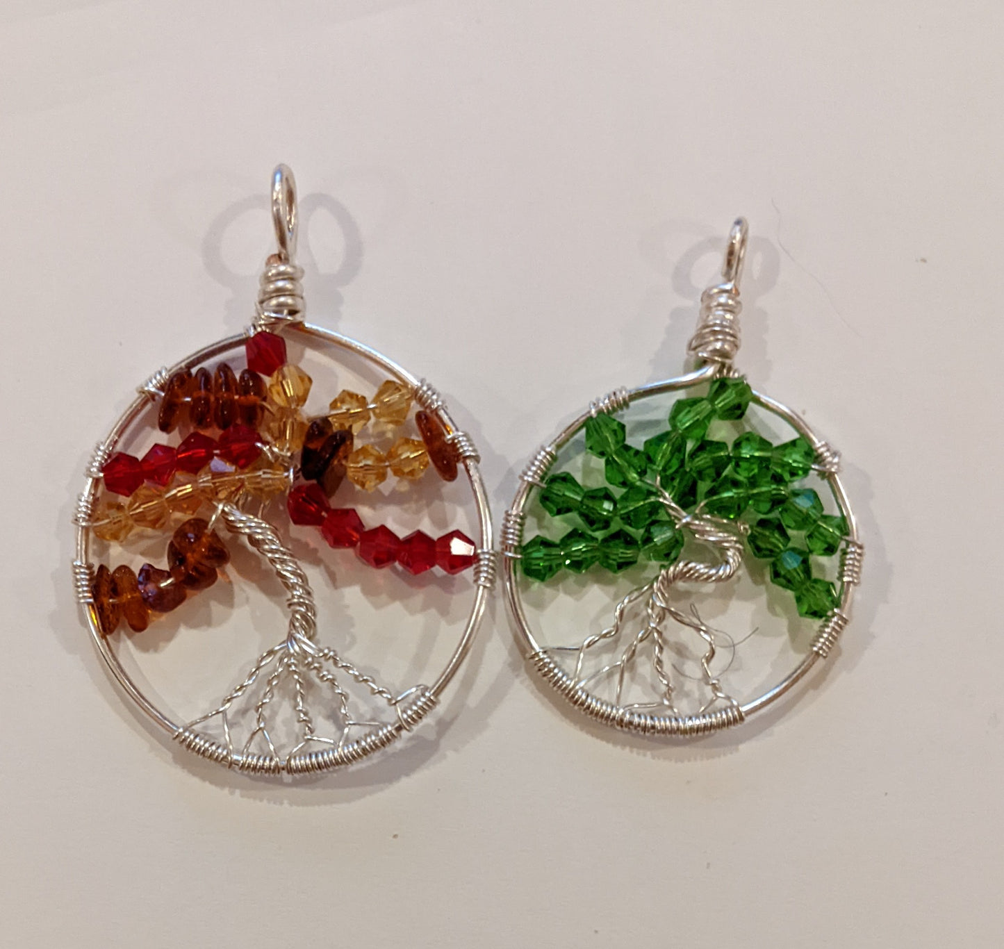 Tree of Life Pendants Wire Wrapped Pendants Dragon & Wolf Designs   