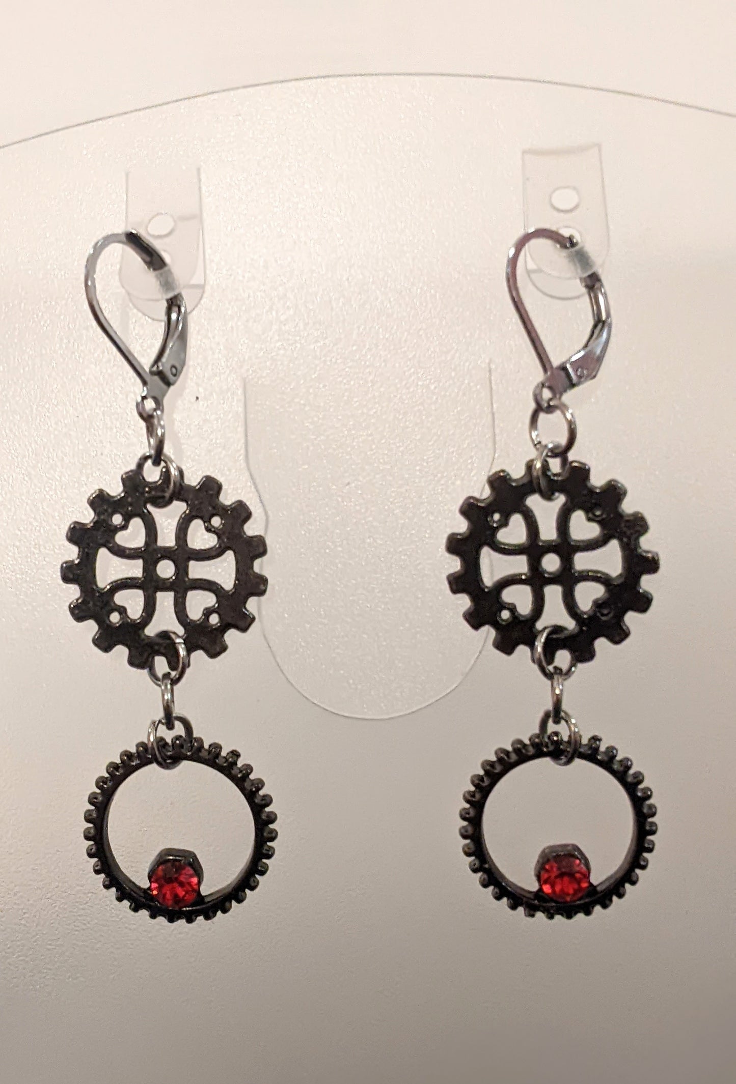Elegant Steampunk Earrings Beaded Earrings Dragon & Wolf Designs   