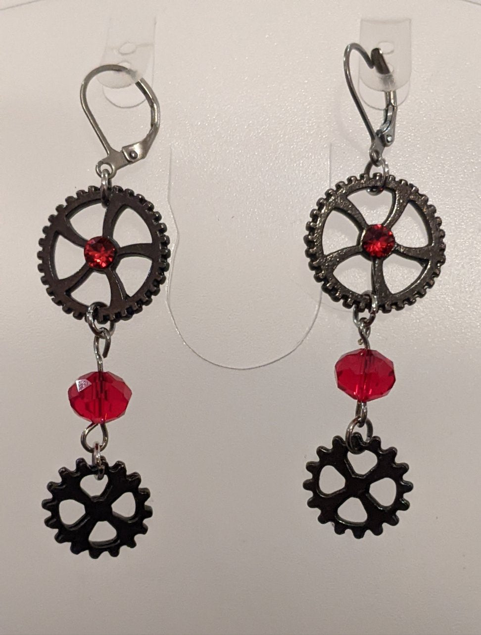 Elegant Steampunk Earrings Beaded Earrings Dragon & Wolf Designs 3 link  