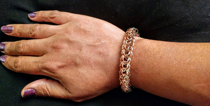 Box Weave Chainmail Bracelets Chainmail Bracelets Dragon & Wolf Designs   